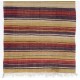Multicolored Banded Handwoven Vintage Turkish Wool Runner Kilim for Hallway Decor. 5.2 x 10.4 Ft (158 x 315 cm)