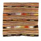 Multicolor Handmade Turkish Kilim (Flat-Weave) with Striped Design, 100% Wool. 5.3 x 10 Ft (160 x 305 cm)
