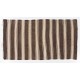 Banded Handmade Turkish Kilim in Natural Beige and Brown Organic Wool. 5.4 x 9.7 Ft (163 x 295 cm)