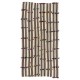 Nomadic Handwoven Turkish Kilim, Striped Vintage Rug with Cotton Colorful Poms. 5.5 x 10.8 Ft (167 x 327 cm)