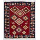 Gorgeous Vintage Handmade Kilim from Turkey, Geometric Pattern Rug. 5.6 x 6.7 Ft (170 x 202 cm)
