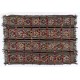 Turkish Kilim "Flat-Weave", Handwoven Vintage Rug with Colorful Pomps. 5.6 x 7.3 Ft (170 x 220 cm)