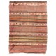 Multicolored Vintage Handmade Turkish Authentic Kilim "Flat-Weave". 100% Wool. 5.6 x 7.8 Ft (170 x 236 cm)