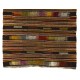 Multicolored Stiped Vintage Handmade Turkish Authentic Kilim "Flat-Weave". 100% Wool. 5.6 x 9 Ft (170 x 276 cm)