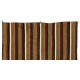 Multicolored Striped Vintage Handmade Turkish Authentic Kilim "Flat-Weave". 100% Wool. 5.7 x 5.9 Ft (172 x 178 cm)