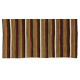 Multicolored Striped Vintage Handmade Turkish Authentic Kilim "Flat-Weave". 100% Wool. 5.7 x 5.9 Ft (172 x 178 cm)