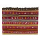 Multicolored Vintage Handmade Turkish Authentic Kilim "Flat-Weave". 100% Wool. 5.7 x 8.3 Ft (172 x 250 cm)