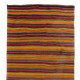 Striped Handwoven Vintage Turkish Double Sided Runner Kilim for Hallway Decor, 100% Wool. 5.8 x 12.6 Ft (174 x 384 cm)