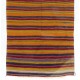 Striped Handwoven Vintage Turkish Double Sided Runner Kilim for Hallway Decor, 100% Wool. 5.8 x 12.6 Ft (174 x 384 cm)