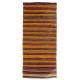 Striped Handwoven Vintage Turkish Double Sided Runner Kilim for Hallway Decor, 100% Wool. 5.8 x 12.6 Ft (174 x 384 cm)