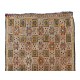 Multicolored Vintage Handwoven Anatolian Wool Kilim Rug with Geometric Design. 6 x 9.9 Ft (180 x 300 cm)
