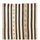 Multicolored Vintage Handwoven Anatolian Wool Kilim Rug with Vertical Bands. 6 x 12.2 Ft (180 x 370 cm)