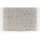 Nomadic Handwoven Turkish Kilim, Authentic Vintage Rug. 6.2 x 8 Ft (186 x 242 cm)