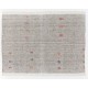 Nomadic Handwoven Turkish Kilim, Authentic Vintage Rug. 6.2 x 8 Ft (186 x 242 cm)