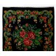 Bessarabian Vintage Hand-Woven Moldovian Wool Kilim, Unique Floral Pattern 50 years old Kilim Rug. 6.4 x 11 Ft (193 x 334 cm)