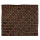 Multicolored Turkish Jajim Kilim, Vintage Flat Weave Floor Covering Made of Wool. 6.4 x 9.4 Ft (195 x 285 cm)
