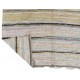 Late 20th Century Striped Double Sided Kilim, Vintage Handwoven Rug. 6.4 x 12.7 Ft (195 x 385 cm)