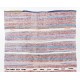 Late 20th Century Striped Double Sided Kilim, Vintage Handwoven Cotton Rug. 6.5 x 11 Ft (198 x 335 cm)