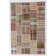 Colorful Vintage Handwoven Turkish Kilim, Authentic Flat-Weave Floor Covering. 6.6 x 9.9 Ft (200 x 300 cm)