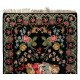 Bessarabian Vintage Hand-Woven Moldovian Wool Kilim, Unique Floral Pattern 50 years old Kilim Rug. 6.6 x 10.9 Ft (200 x 331 cm)