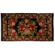 Bessarabian Vintage Hand-Woven Moldovian Wool Kilim, Unique Floral Pattern 50 years old Kilim Rug. 6.6 x 12.2 Ft (200 x 369 cm)