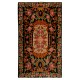Bessarabian Hand-Woven Floral Pattern Moldovian Kilim, One-of-a-Kind 100% Sheep Wool Vintage Rug. 6.7 x 11 Ft (203 x 333 cm)