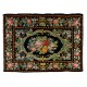 Bessarabian Hand-Woven Floral Pattern Moldovian Kilim, One-of-a-Kind 100% Sheep Wool Vintage Rug. 6.7 x 8.9 Ft (204 x 271 cm)