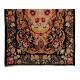 Bessarabian Hand-Woven Floral Pattern Moldovian Kilim, One-of-a-Kind 100% Sheep Wool Vintage Rug. 6.7 x 10.3 Ft (204 x 311 cm)