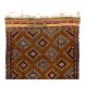 Nomadic Central Anatolian Jijim Kilim, Flat Weave Wool Rug. 6.7 x 11 Ft (204 x 337 cm)