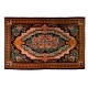 Bessarabian Hand-Woven Floral Pattern Moldovian Kilim, One-of-a-Kind 100% Sheep Wool Vintage Rug. 6.8 x 10.2 Ft (207 x 308 cm)