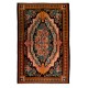 Bessarabian Hand-Woven Floral Pattern Moldovian Kilim, One-of-a-Kind 100% Sheep Wool Vintage Rug. 6.8 x 10.2 Ft (207 x 308 cm)