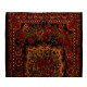 Bessarabian Hand-Woven Floral Pattern Moldovian Kilim, One-of-a-Kind 100% Sheep Wool Vintage Rug. 6.9 x 11.4 Ft (210 x 347 cm)