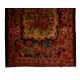Bessarabian Hand-Woven Floral Pattern Moldovian Kilim, One-of-a-Kind 100% Sheep Wool Vintage Rug. 6.9 x 11.4 Ft (210 x 347 cm)