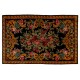 Bessarabian Hand-Woven Floral Pattern Moldovian Kilim, One-of-a-Kind 100% Sheep Wool Vintage Rug. 7.3 x 10.9 Ft (220 x 330 cm)