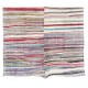 Large Lovely Multicolored Striped Double Sided Kilim, Vintage Handwoven Rag Rug. 7.4 x 12.6 Ft (223 x 384 cm)