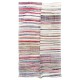 Large Lovely Multicolored Striped Double Sided Kilim, Vintage Handwoven Rag Rug. 7.4 x 12.6 Ft (223 x 384 cm)