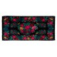 Bessarabian Hand-Woven Floral Pattern Moldovian Kilim, One-of-a-Kind 100% Sheep Wool Vintage Rug. 7.6 x 16.2 Ft (230 x 492 cm)