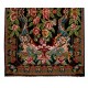 Bessarabian Hand-Woven Floral Pattern Moldovian Kilim, One-of-a-Kind 100% Sheep Wool Vintage Rug. 7.7 x 12.6 Ft (233 x 382 cm)