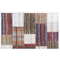 Turkish Patchwork Kilim Rug from Turkey, Custom Options Available. 8 x 10 Ft (245 x 305 cm)
