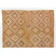 Large Vintage Handwoven Jijim Kilim. Turkish Wool Rug. 8.2 x 12 Ft (248 x 367 cm)