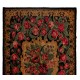 Bessarabian Hand-Woven Floral Pattern Moldovian Kilim, One-of-a-Kind 100% Sheep Wool Vintage Rug. 8.3 x 13.8 Ft (252 x 420 cm)