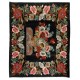 Bessarabian Vintage Hand-Woven Moldovian Wool Kilim, Unique Floral Pattern 50 years old Kilim Rug. 8.8 x 10.5 Ft (266 x 320 cm)