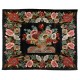 Bessarabian Vintage Hand-Woven Moldovian Wool Kilim, Unique Floral Pattern 50 years old Kilim Rug. 8.8 x 10.5 Ft (266 x 320 cm)