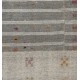 Natural Un-dyed Wool Kilim, Modern Flat-Weave Kilim Rug. 9 x 12.2 Ft (275 x 370 cm)