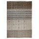 Natural Un-dyed Wool Kilim, Modern Flat-Weave Kilim Rug. 9 x 12.2 Ft (275 x 370 cm)