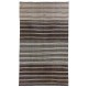 Oversize 1960s Striped Kilim, Flat-weave Central Anatolian Rug. 9.2 x 15 Ft (280 x 460 cm)