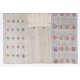 Oversize Handwoven Vintage Cotton and Goat Hair Turkish Kilim with Colorful Flowers. 10.5 x 14.4 Ft (320 x 436 cm)