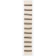 Narrow Striped Hand-Woven Kilim Runner Made of Natural Undyed Wool. Vintage Turkish Hallway Runner. 2.3 x 15 Ft (70 x 460 cm)