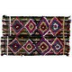 Turkish Kilim "Flat-Weave", Handwoven Vintage Rug with Geometric Design. 2.8 x 3.8 Ft (85 x 115 cm)