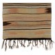 Handmade Turkish Kilim (Flat-Weave), Striped Design Rug Made of Wool. 2.8 x 4.6 Ft (85 x 140 cm)